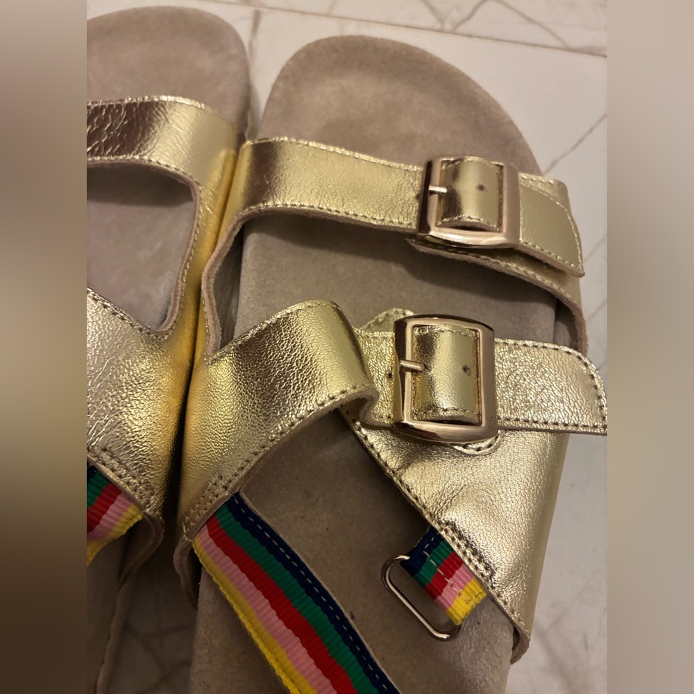 Boden Gold Rainbow Sandals - Picture 3 of 10